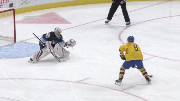 Team Sweden’s Soderstrom had penalty shot nightmare against USA