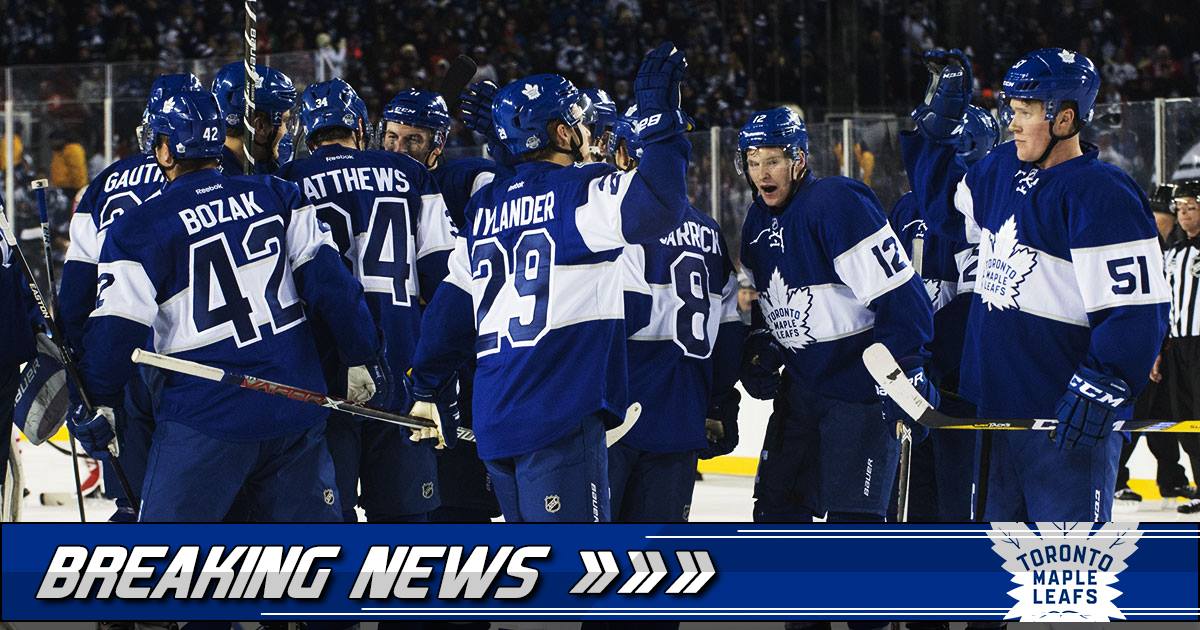 Rookie breaks 73-year-old Maple Leafs record on Thursday night.