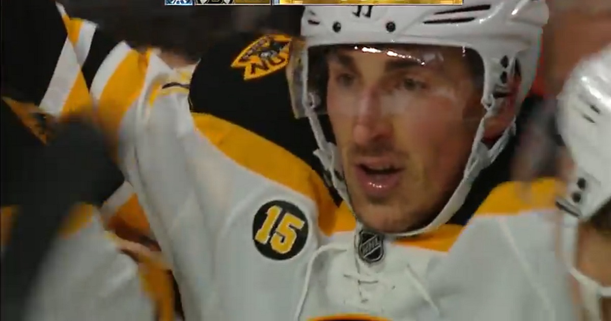 Brad Marchand stuns the Senators with a late game winning goal.