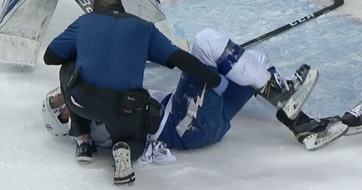 Breaking: Brad Marchand ejected after blatant cheap shot leaves player hurt.