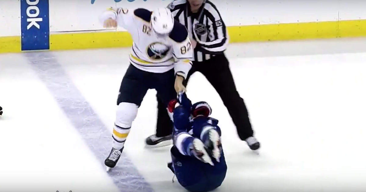 Marcus Foligno drops 'em twice!