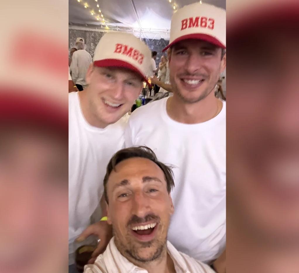 Nathan MacKinnon, Sidney Crosby and Brad Marchand.