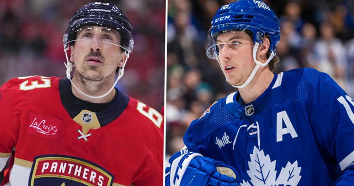 Brad Marchand and Mitch Marner