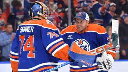 Stuart Skinner and Calvin Pickard. 