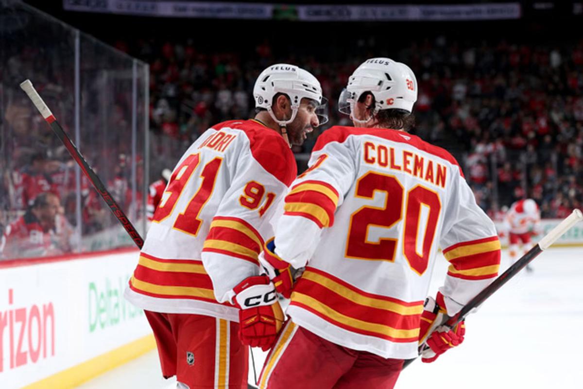 Nazem Kadri and Blake Coleman. 